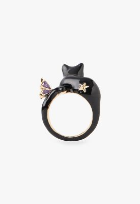 黒猫モチーフ　リング　ＳＡＭＲ０７８０　　ＸＤ
